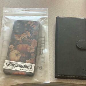 Samsung Galaxy S20 Autumn Floral Case and extra case